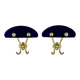 Vintage brass coat hooks, Italy, 1950s, set of 2