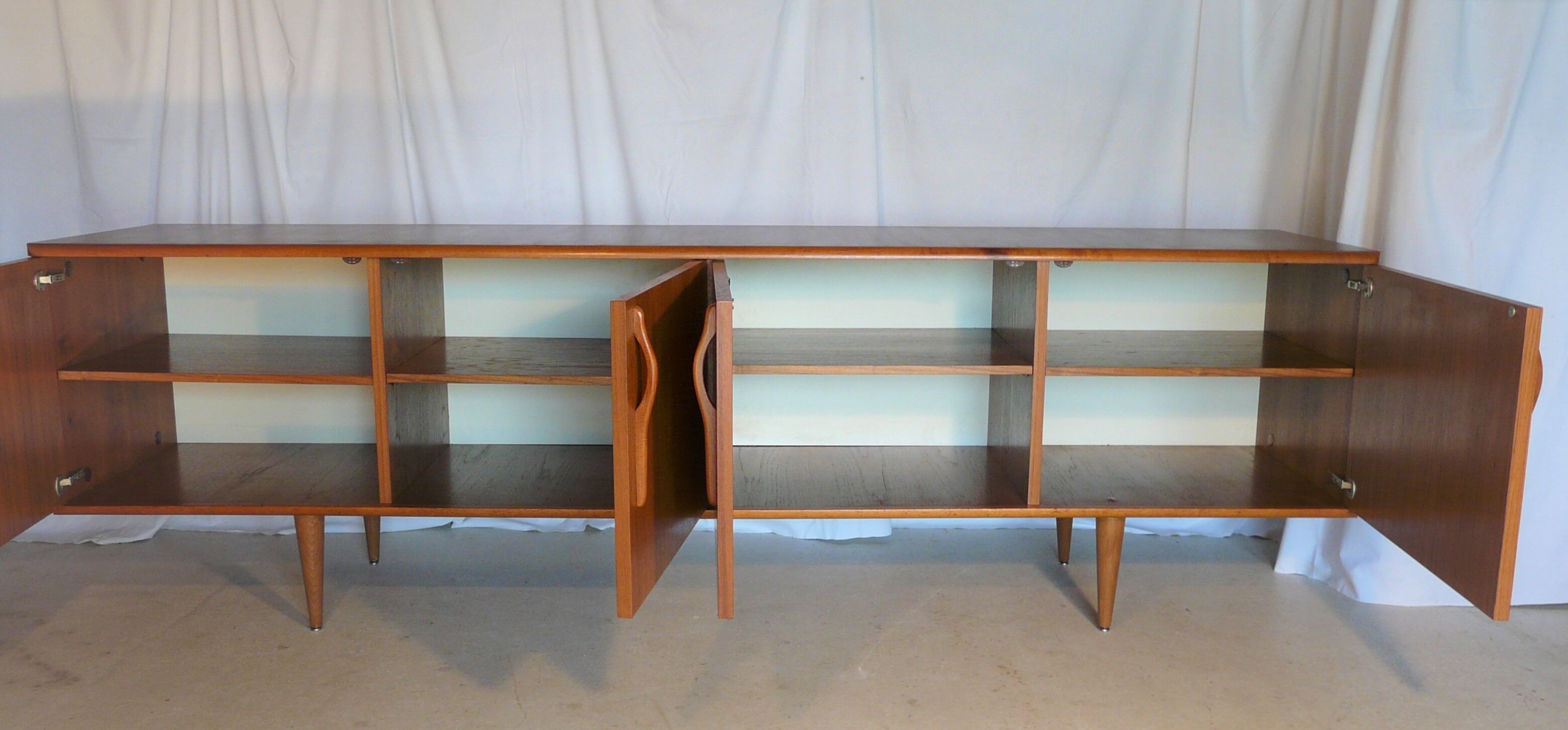 Scandinavian teak row