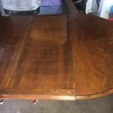 Table - pedestal table with 3 extensions: 4-10 people