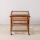 Bar Cart in Bamboo & Rattan, 1950s Denmark