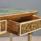 Table éclectique ancienne en bois laqué et marbre, Italie, XIXe siècle