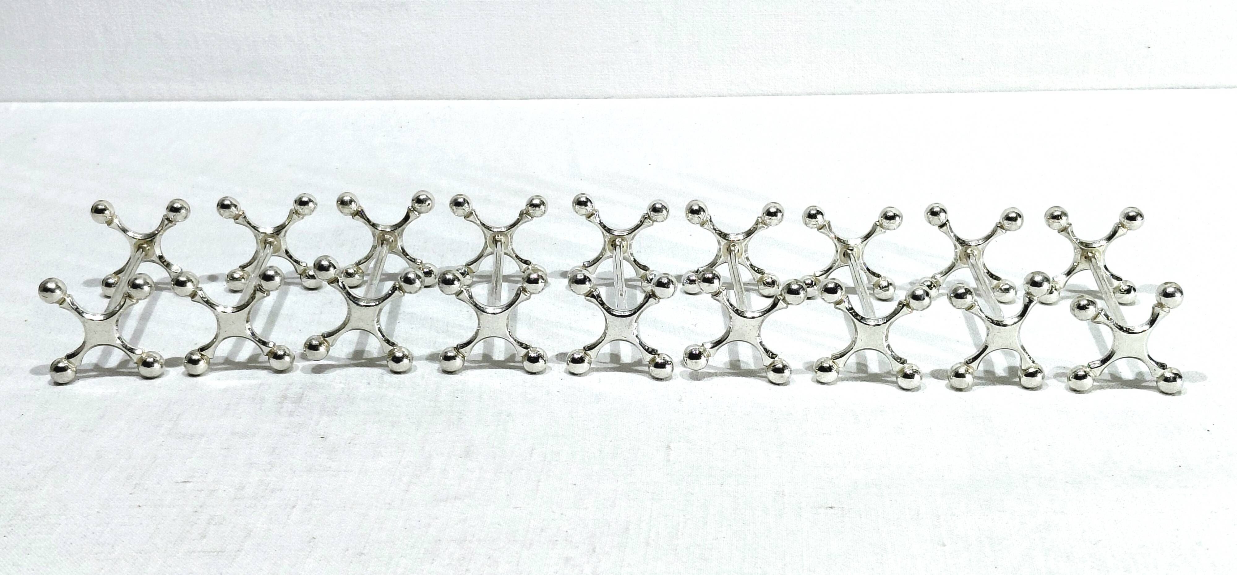 SFAM - Set of 9 Silver-Plated Knife Holders