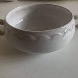 Set of 10 hollow Festons ear bowls by Pierre Motton for Gien 1970