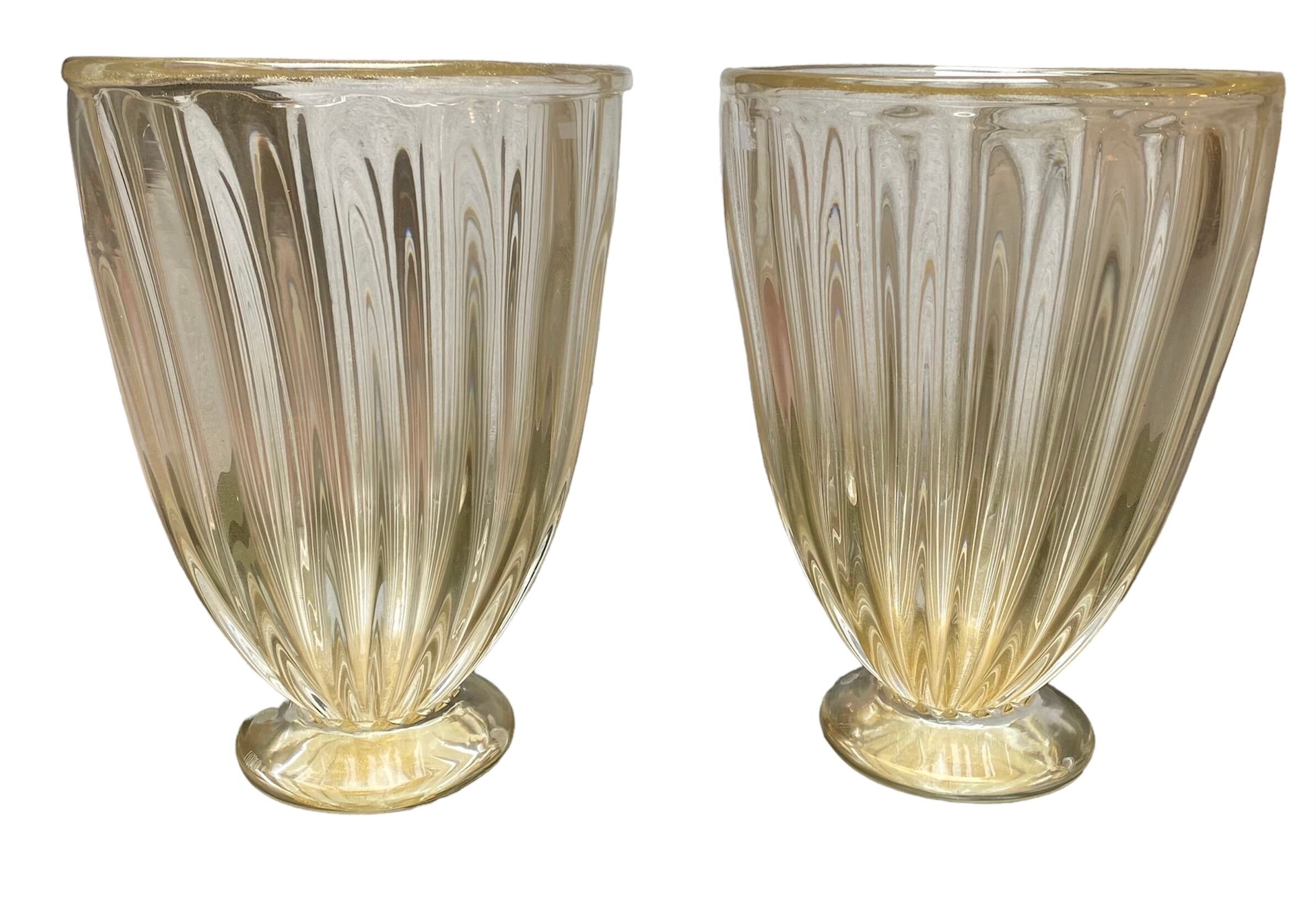 Paire de vases alberto dona murano
