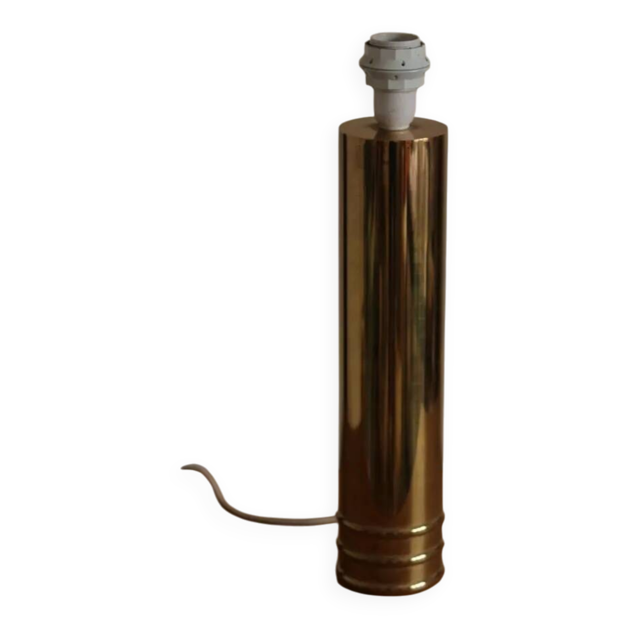 1960's Mid Century Swedish Large Brass Table Lamp by Bergbom, Model B 010