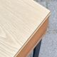 Pair of tables nightstands laminate and wood, 1950 s