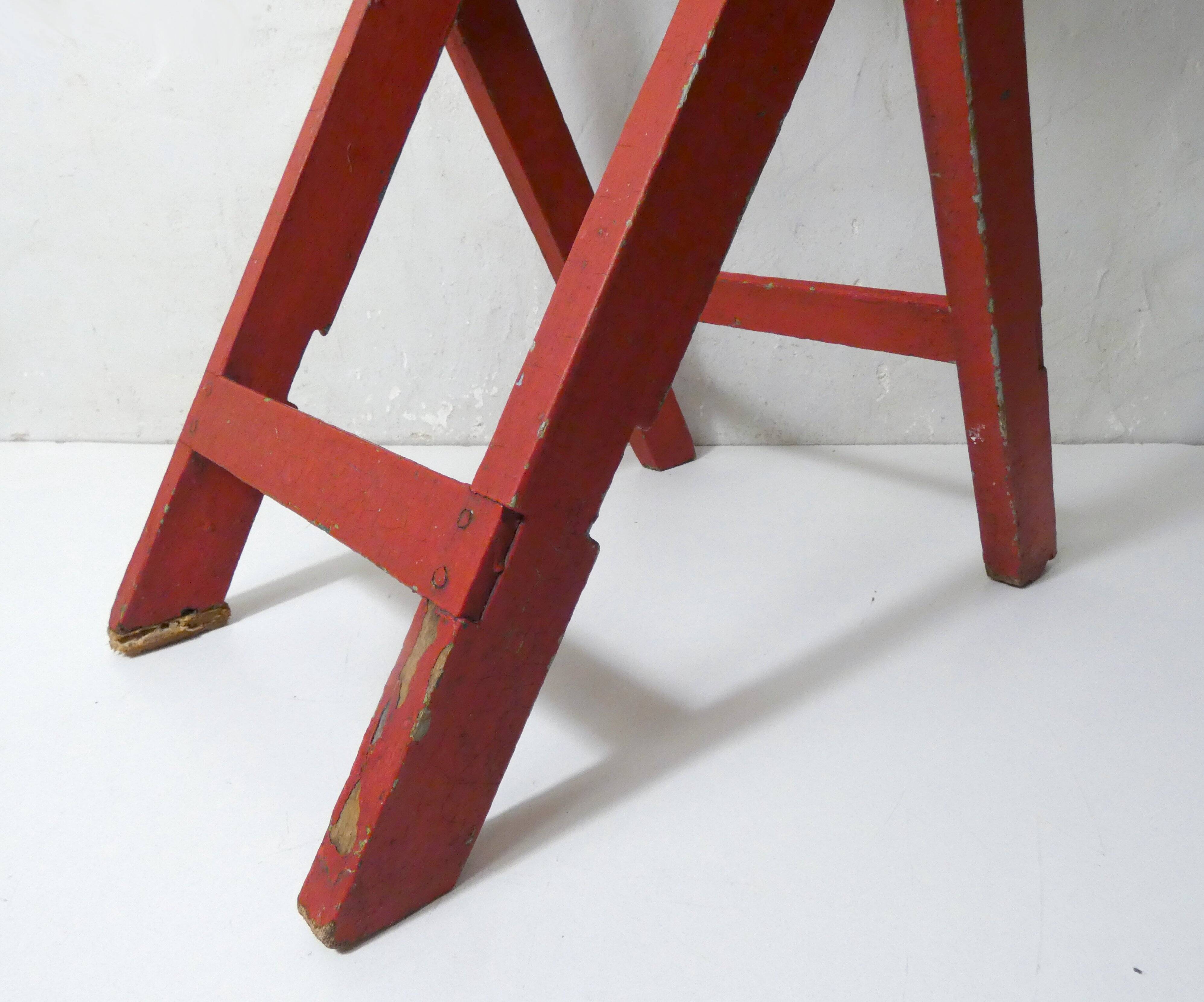 old folding wooden side table