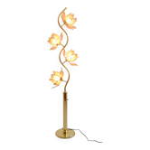 Floor lamp / Lotus flower floor lamp Italian design vintage 1970s