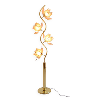 Floor lamp / Lotus flower floor lamp Italian design vintage 1970s