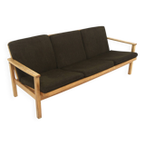 Scandinavian 3-seater oak sofa, Sweden, 1960