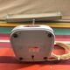 Lampe de bureau Hobco metal gris avec bras flexible chrome années 70 vintage