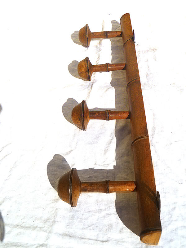 Old wooden coat holder