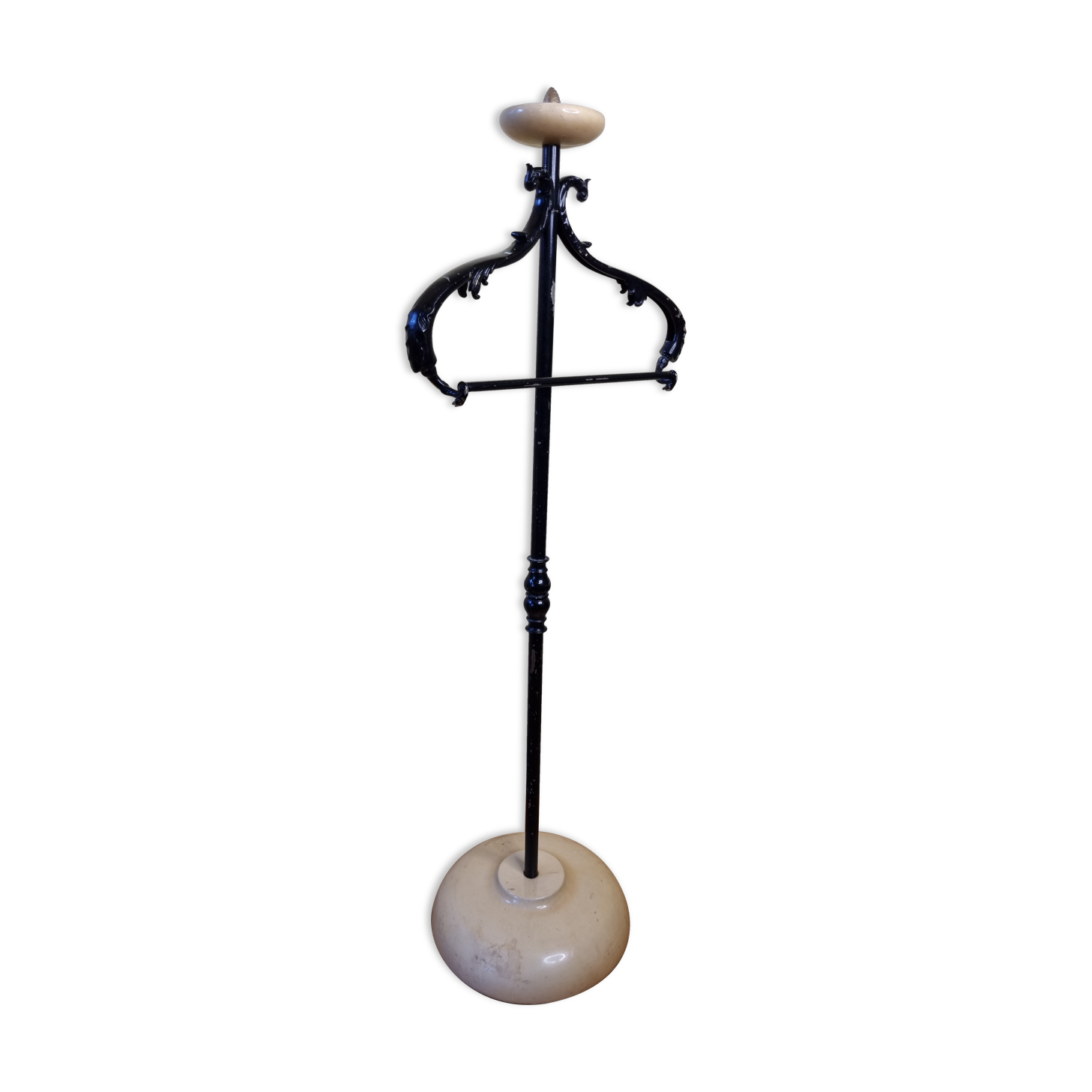 Italian valet Aldo Tura (Milano), in lacquered leather, 1960s