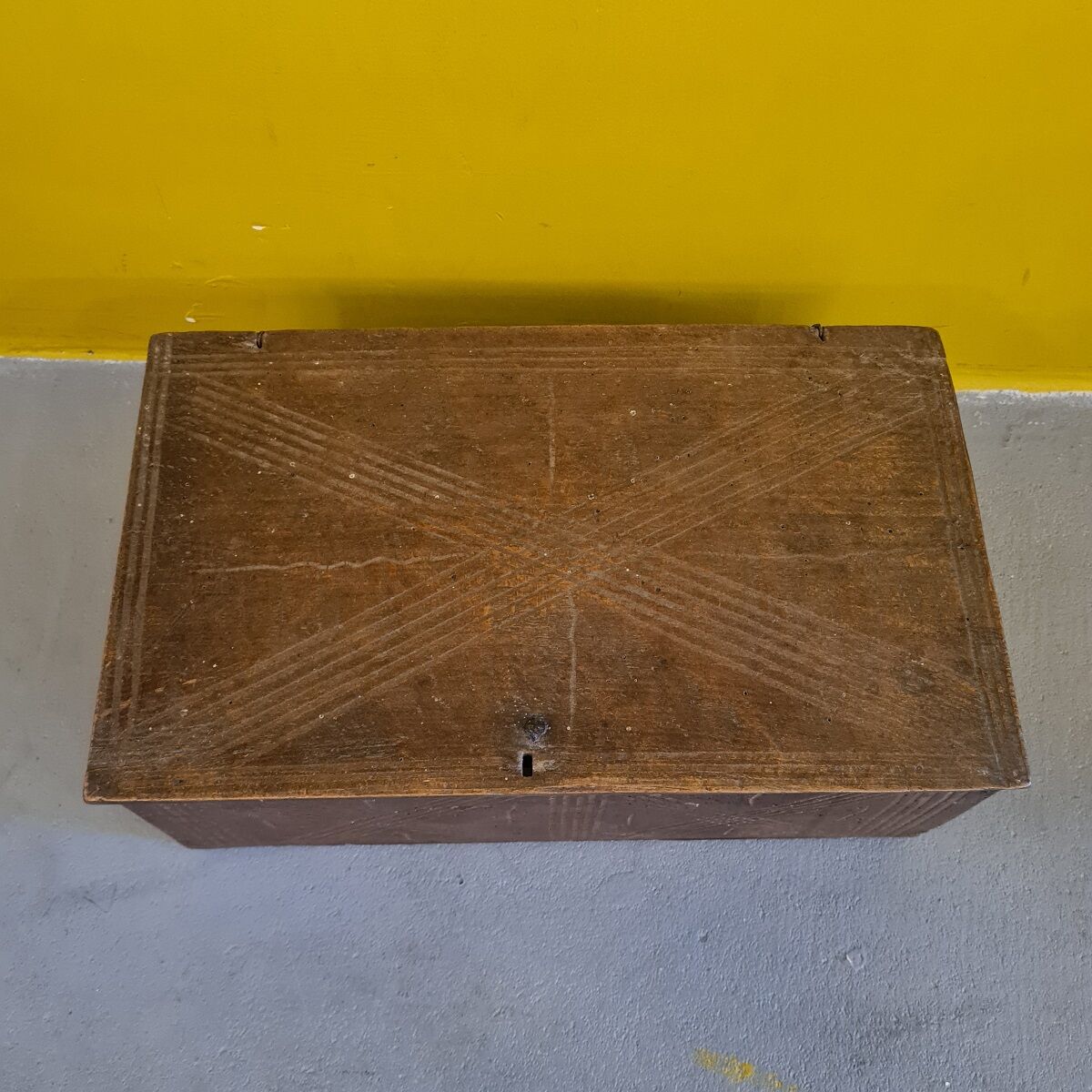 Antique French Wooden Box, from the 18th early 19th century.