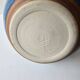 Blue ceramic ball vase (pictogram signature to be identified)