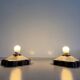 Pair of brown and cream ceramic wall lights by PAN Leuchten, 1970 Germany