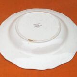 5 old soup plates Sarreguemines earthenware Agreste model