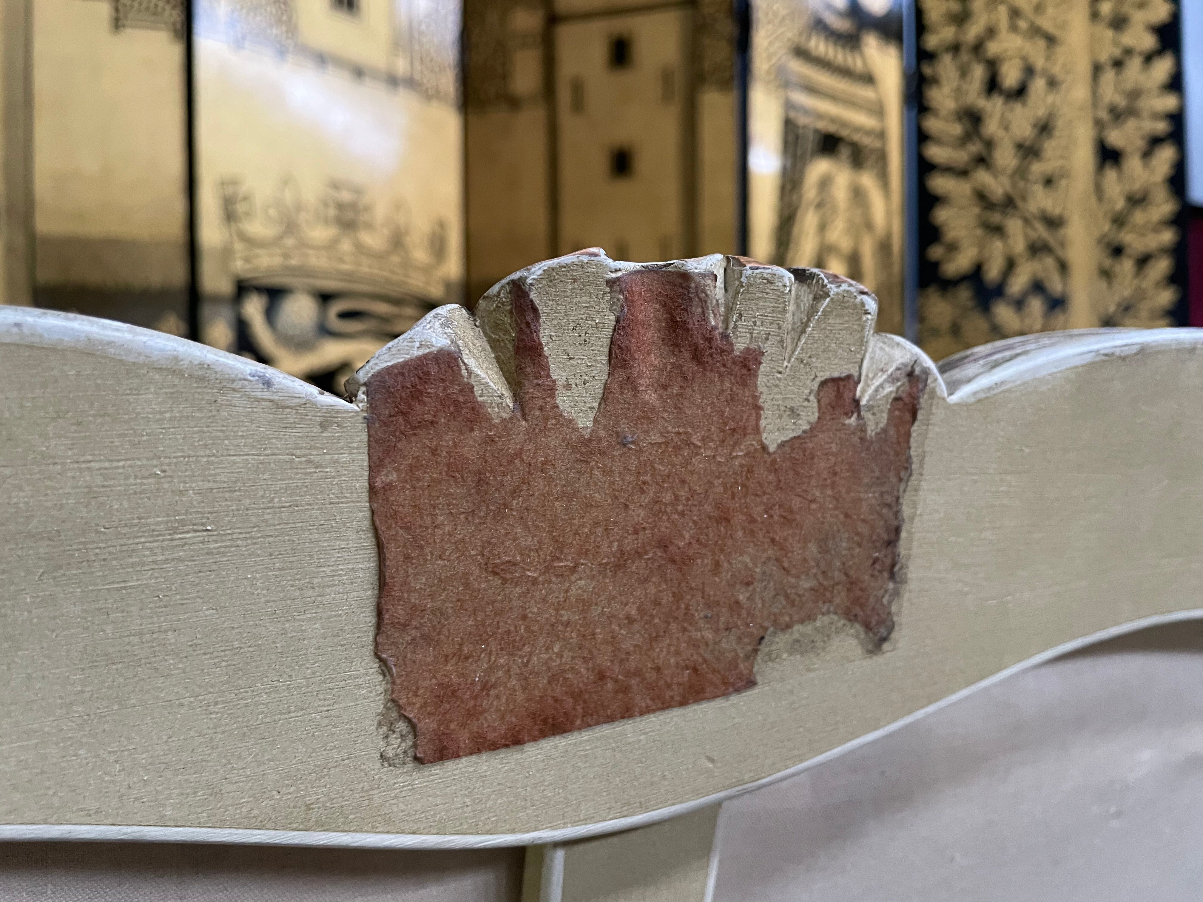 Louis XV style basket sofa