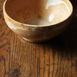 A set of 2 vintage marbled stoneware bowls