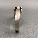 Foldable magnifying glass in silver metal 1900