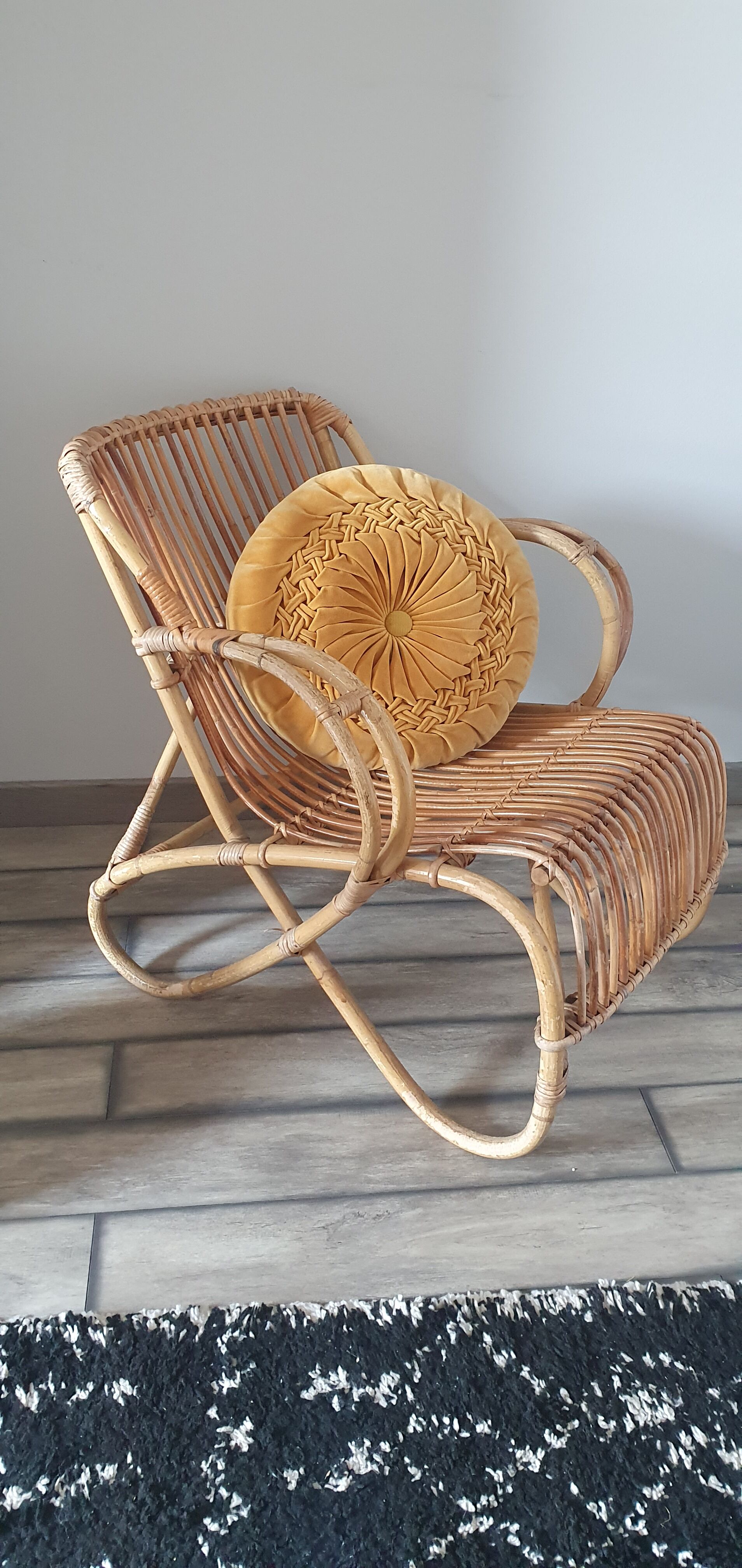 Rattan armchair