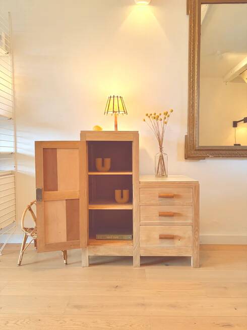 Small asymmetrical wardrobe "Clémentine"