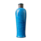 Vase flacon turquoise de Nils Khaler Danemark 1965
