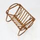 French Vintage fifties rattan magazine rack