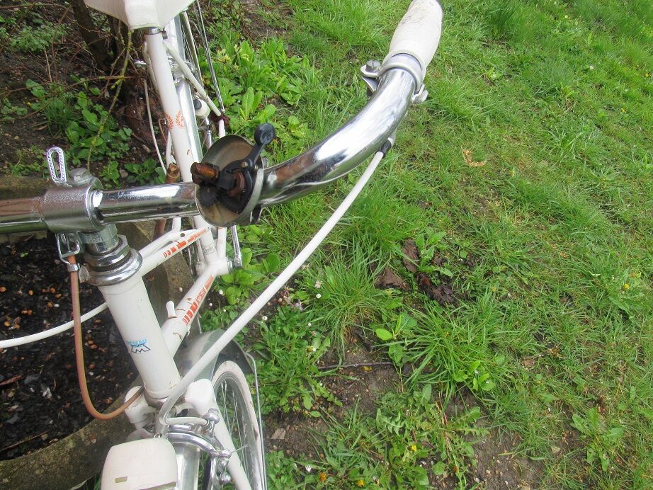 Vintage white bike Motobécane