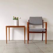 Fauteuil scandinave en teck mid-century