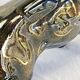 Art Deco lion statue 1930 cracked Saint Clément