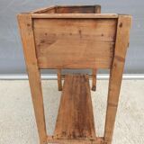 Rimmed table Norman country console in Pine