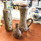 Lot de trois vases en grés pyrite