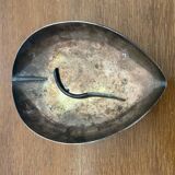 Old CHRISTOFLE Lino Sabattini Leaf Shaped Silver Metal Empty Pocket #C