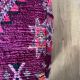 Colorful Berber pouf Moroccan pouf in bohemian dark purple wool