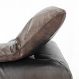 1970s Wiener Werkstätte Brutalist Letaher Adjustable Armchair