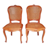 Pair of vintage wooden chairs