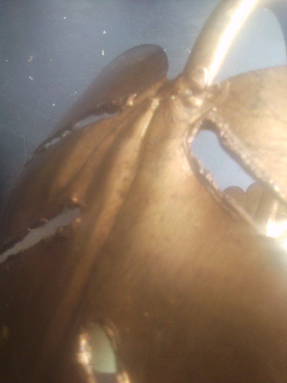 Wall light golden leaf