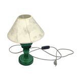 Malachite glass table lamp, Czechoslovakia, 1960s | Vintage MCM