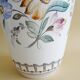 Gmundner Keramik floor vase with floral decor