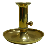 Telescopic candle holder gilded brass