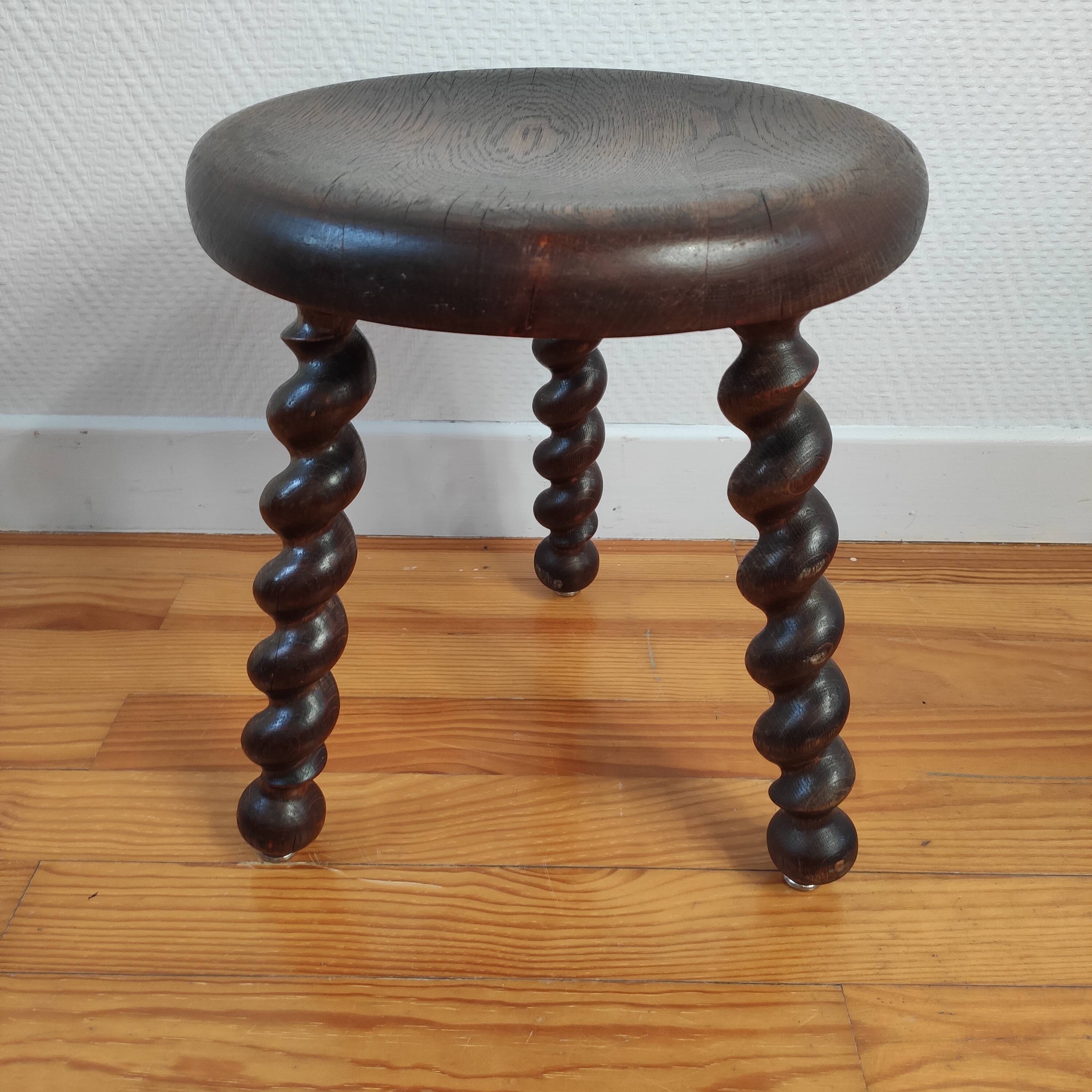 Brutalist tripod stools