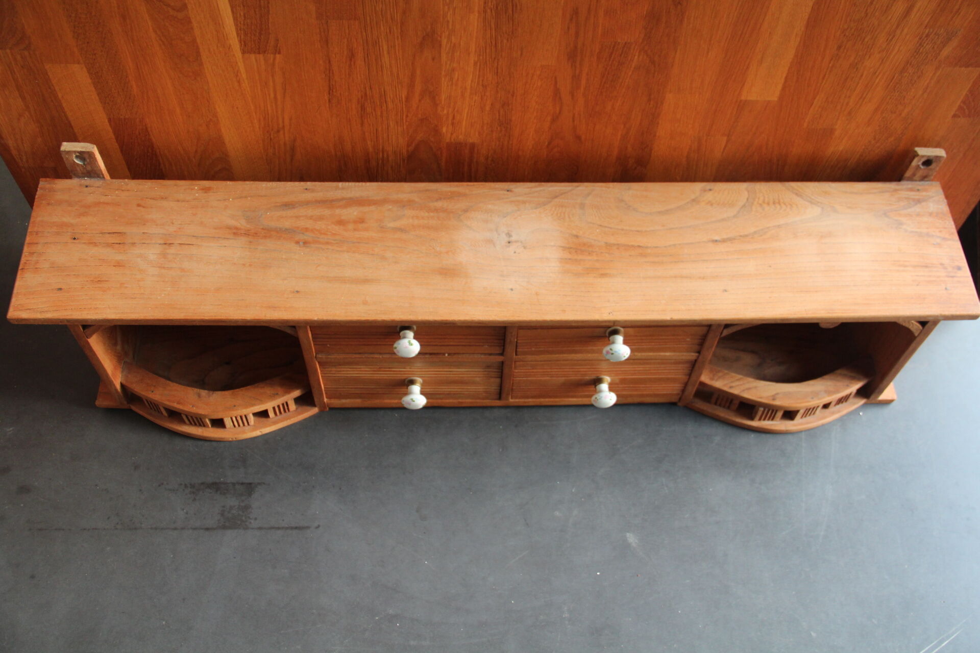 Wall shelf with drawer, early 20th century