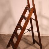 19th-century mahogany library ladder