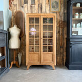 Vitrine vintage en chêne années 50 (rénovée)