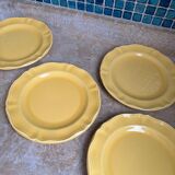 4 assiettes à dessert faïencerie Varages