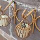 Pair of Louis Sognot rattan wall lights.