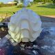 Vintage white plastic pendant lamp