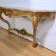 Important Wall Console in Gilded Wood, Louis XV style – Early 20th century