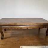 Beautiful teak coffee table with lion's paw legs